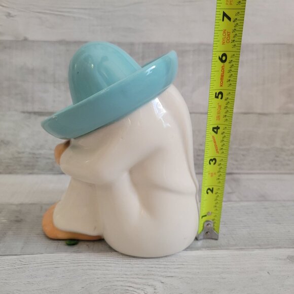 Vintage Mexican Pepe Siesta Sleeping Man Ceramic Figurine With Sombrero Hat - Picture 8 of 9